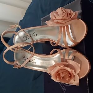 Pink Satin Heels